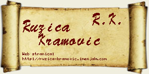 Ružica Kramović vizit kartica